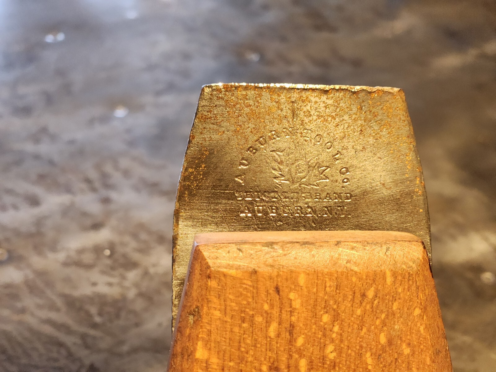 Antique Wood Block Hand Plane Auburn Tool Co Rustic Vintage Coffin Block Plane