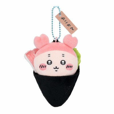 Chiikawa Chikawa Sushi Maskottchen Plüsch Schlüsselanhänger Kanichan Kanikama...