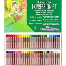 Sakura Cray-Pas Expressionist Soft Oil Pastels – 50 Colour Set for Artists