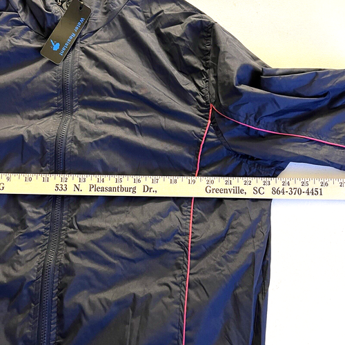 i5 Apparel Raincoat Womens 1X Navy Water Resistant Jacket New - Picture 5 of 9