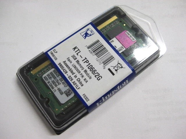 Kingston 2GB RAM Memory Module SO-DIMM KTL-TP1066/2G DDR3 PC3-8500 1066MHz - Image 3 of 4