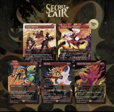 #ad #ad MTG Secret Lair Everything is On Fire Raised Foil Edition $70.00