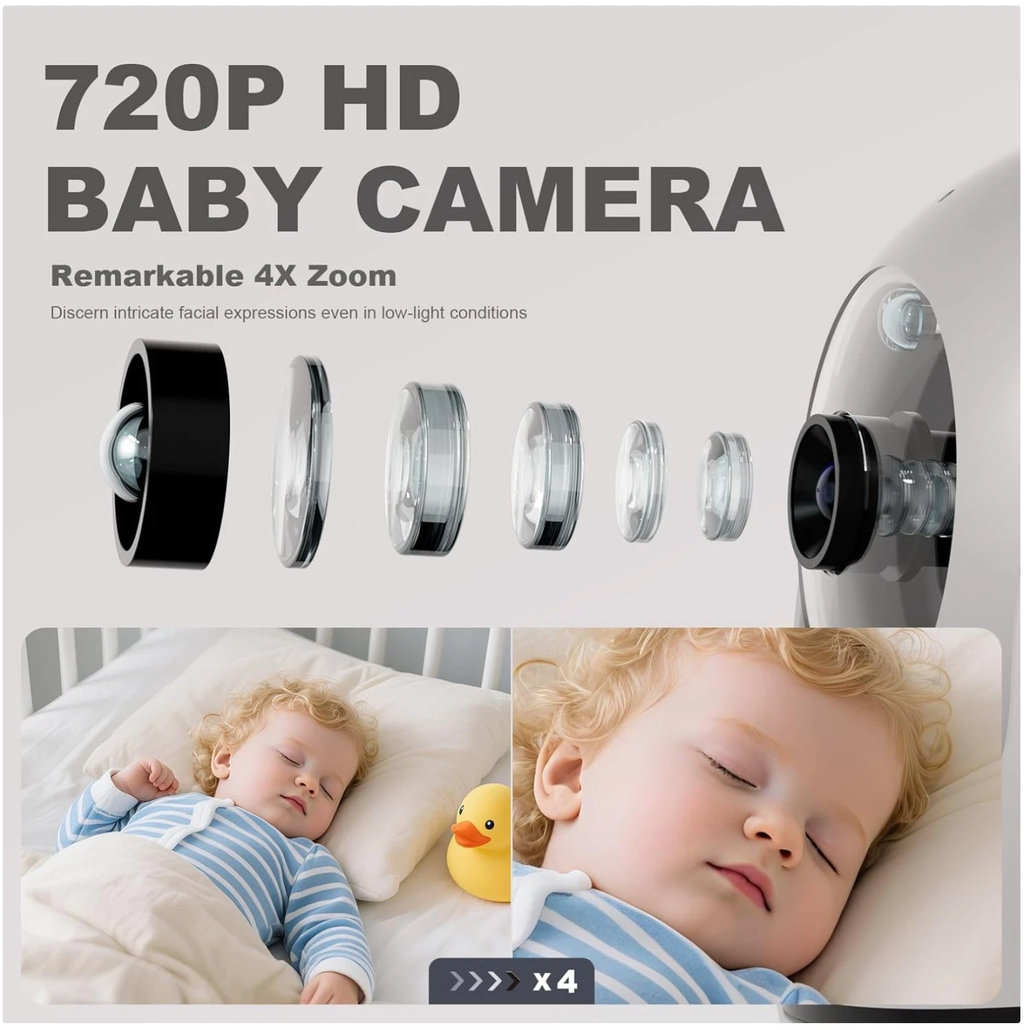 Portable Baby Monitor with Two Way Talk