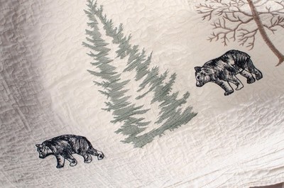 Donna Sharp Bear Creek Set of 2 Quilted Shams 20''x26''