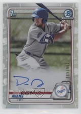 2020 Bowman Chrome Prospect Auto Refractor 196/499 Drew Avans #CPA-DA Auto oi5