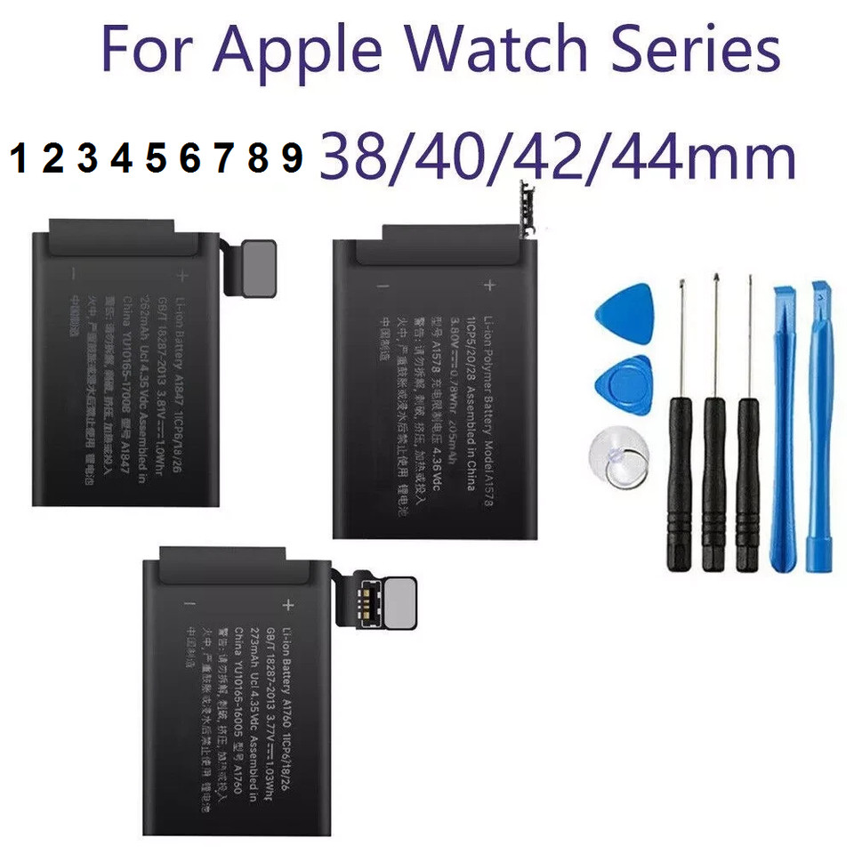 Apple watch iWatch Series 1 2 3 4 5 6 7 8 9 Battery 38mm 42m 40mm 44mm 41mm 45mm