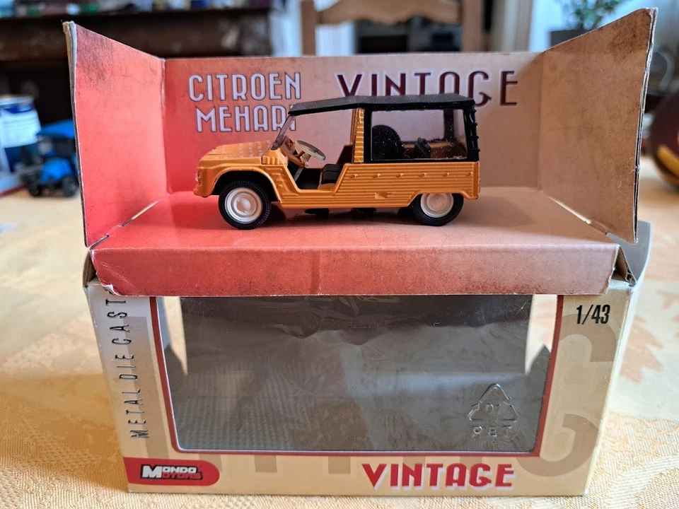 MondoMotors Vintage Citroen Mehari jaune 1/43ème - Photo 2/4