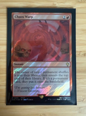 Magic the Gathering: Chaos Warp (Surge Foil) Commander: Final Fantasy Foil NM