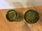Set of 2 Anchor Hocking Lido Milano 10 oz Green Crinkle Glass Tumblers — photo 3