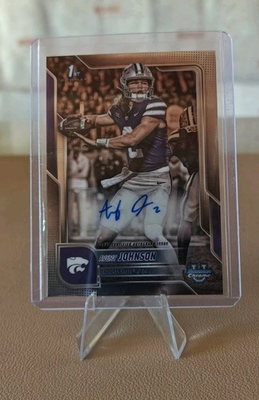 #ad 2025 Bowman Chrome U Avery Johnson Auto 1st Bowman $17.50