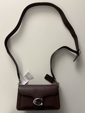 Coach Tabby Shoulder Bag 20 L/H Maple Dark Brown Pebble Leather
