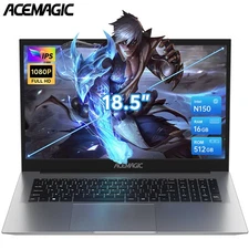 ACEMAGIC 18.5'' Laptop Intel N150 16GB DDR4 512GB SSD Windows 11 Pro Notebook