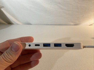 j5create JCD373 USB-C Mini Hub USB 4K HDMI 3.1 5Gbps microSD & SD Card Reader,