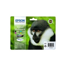 Epson T0895 Multipack Nero Ciano Magenta Giallo (C13T08954010) SX100 115 Origine