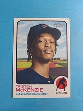Triston McKenzie 2022 Topps Heritage Baseball Card # 20 I7186