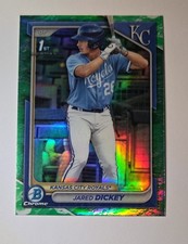 2024 Bowman - Chrome Prospects Jared Dickey #BCP-19 Lunar Glow Refractor (RC)