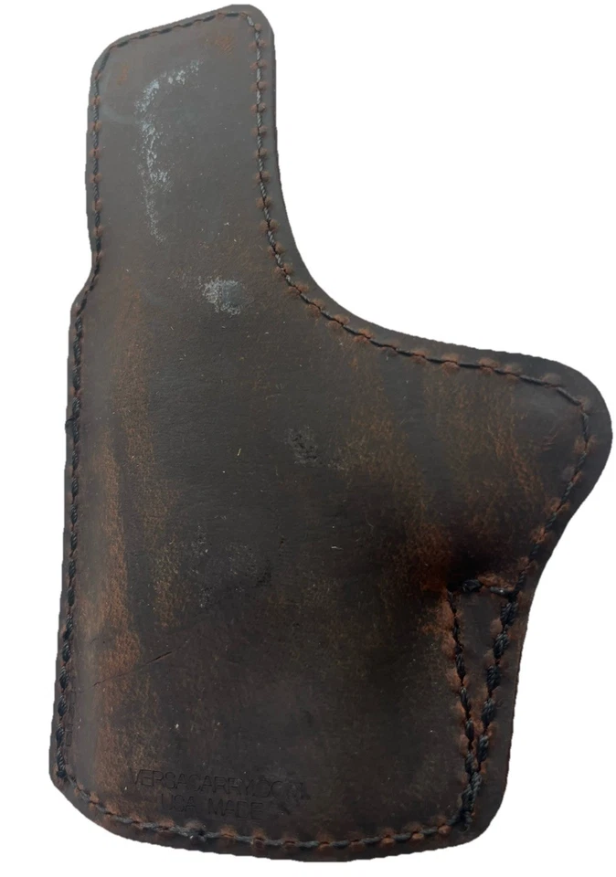 Versacarry VC COMPOUND GEN II HOLSTER IWB KYDEX/LEATHER RH SUB COMP SZ 3 BRN NEW - Image 2 of 4