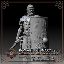 Roman Empire Legionary 4 - Scale 1/18 to 1/6 - 3D Resin Printed Figure Model Kit