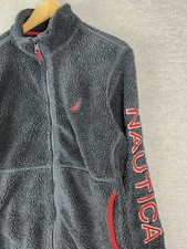 vintage nautica fleece Men s size small script logo