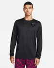Nike Dri-FIT Legend Men's Long Sleeve Fitness Top Black Size S–2XL Gym Training