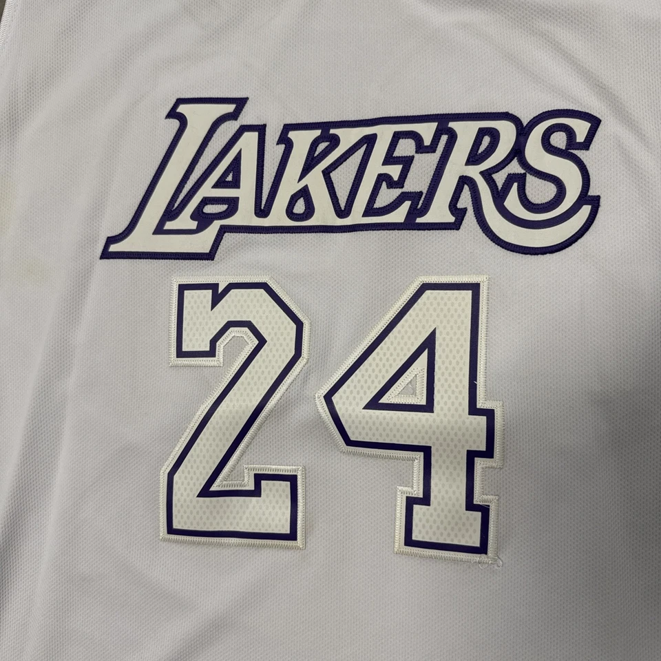 Adidas NBA Los Angeles Lakers Kobe Bryant Jersey Sz L 12-13 Xmas Christmas Rare - Image 3 of 4