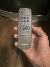 27in Sharp TV CRT with Remote Control Tested Working read Description 