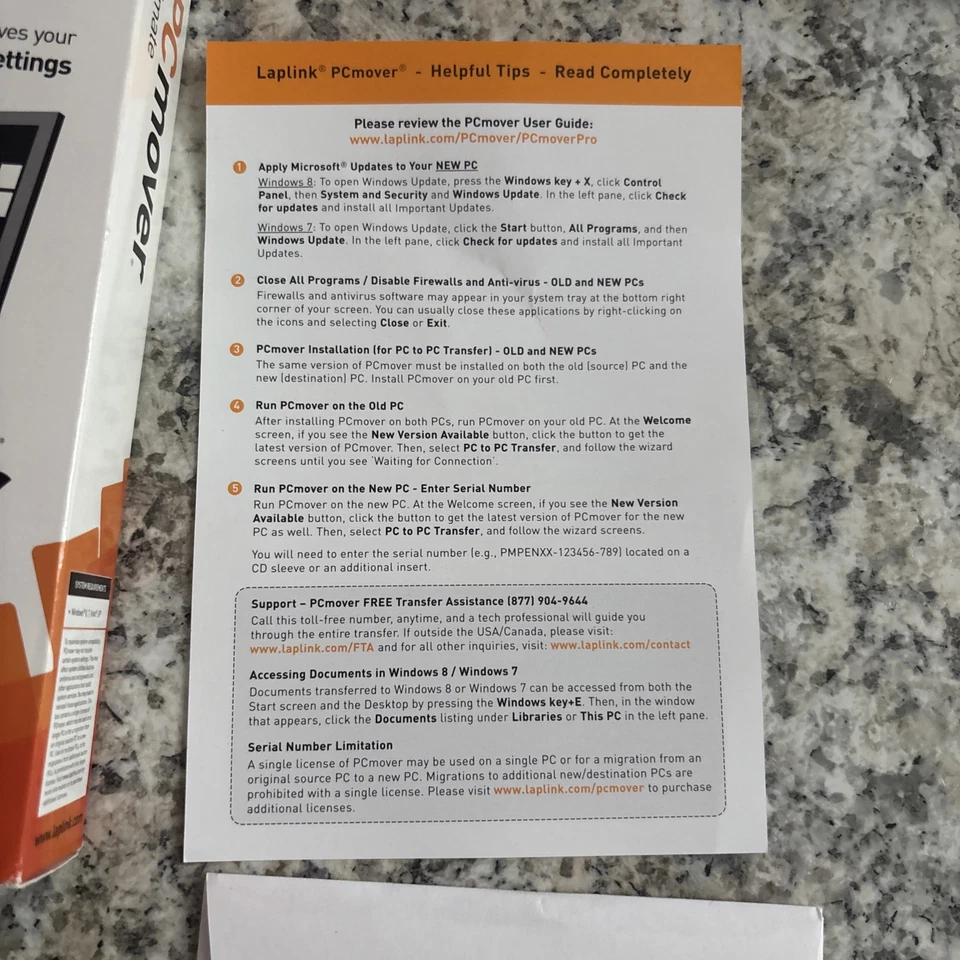 Laplink PCmover Ultimate W/ High Speed Ethernet Cable Windows Compatible - Image 4 of 4