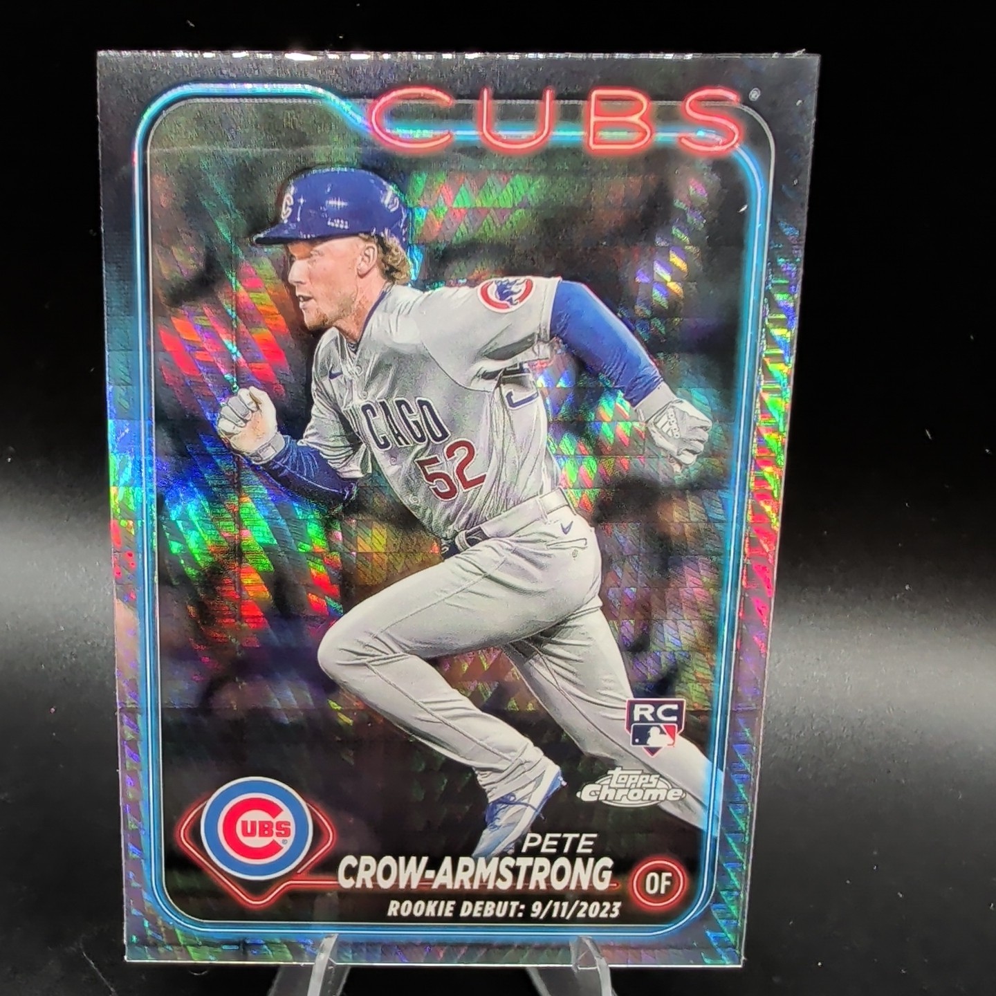 2024 Topps Chrome - Pete Crow-Armstrong #16 Prism Refractor (RC) Cubs