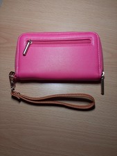 Thirty-One Pink Zip Around Wallet Wristlet Organizer W/ ID Slot