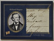 2025 Pieces of the Past Art & Music Jumbo Handwritten Relic Richard Wagner #137