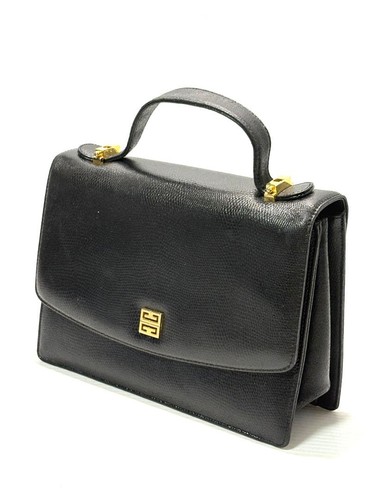 GIVENCHY  Leather Black 4G Logo Handbag 45164