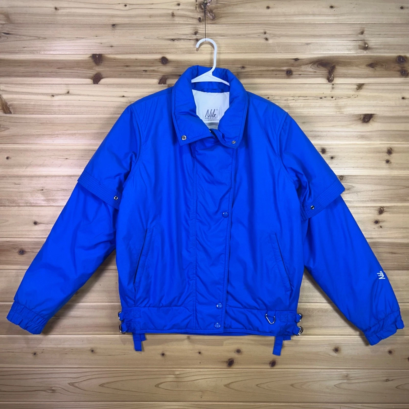 Vintage Nils Ski Jacket Womens 12 Blue Thinsulate Thermal Insulation Snow Jacket