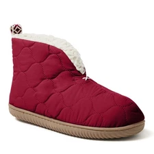 Dearfoams Women's Warm Up Bootie House Shoe Boot Slipper