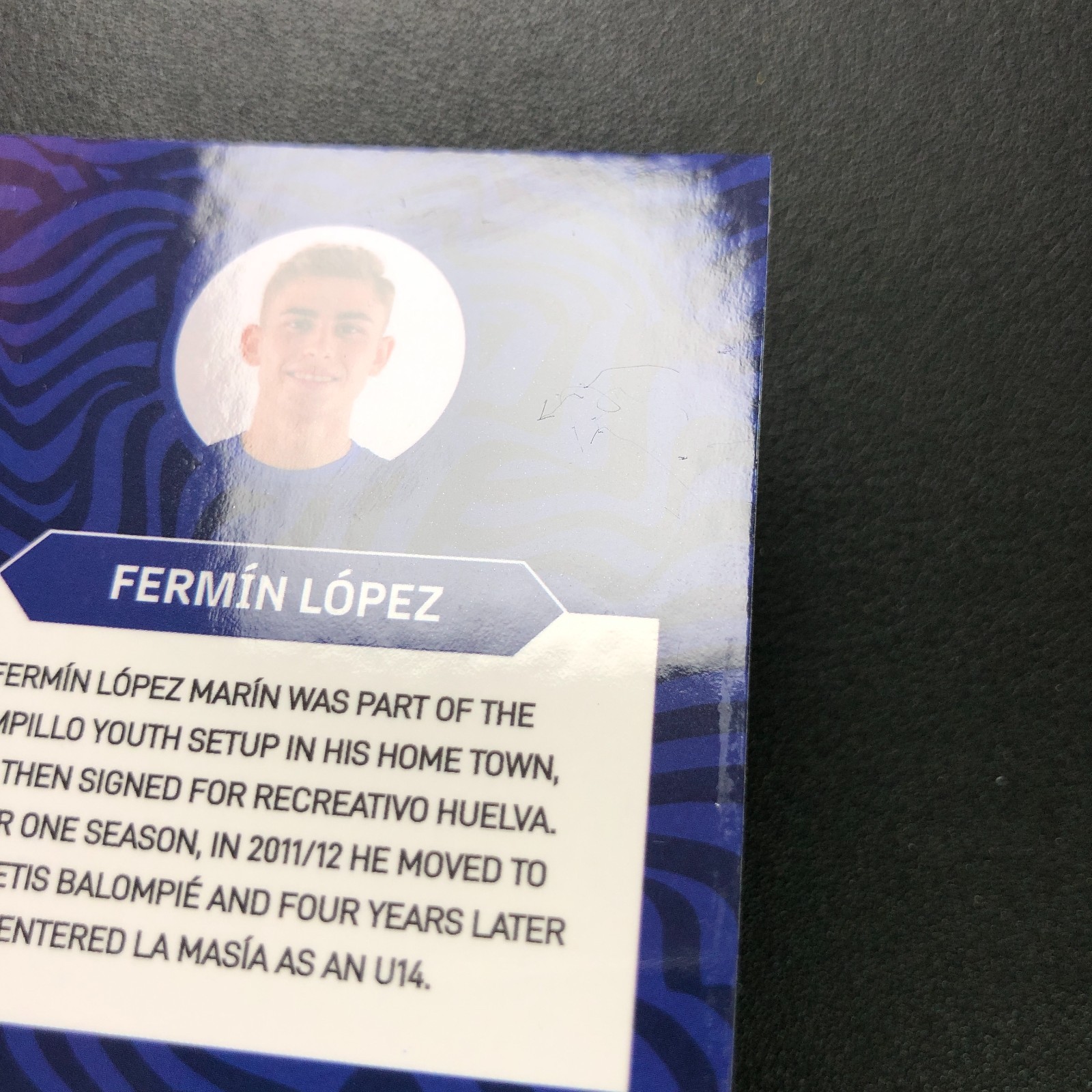 2023-24 Elevencard Refractor FC Barcelona On Card Auto Fermin Lopez RC Black 1/1