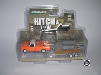Greenlight 1:64 Hitch&Tow 1969 Chevrolet C-10 Truck And Flatbed Trailer 32020
