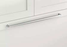 Signature Hardware 18" Centers Ponderay Brass Appliance Pull - Satin Nickel