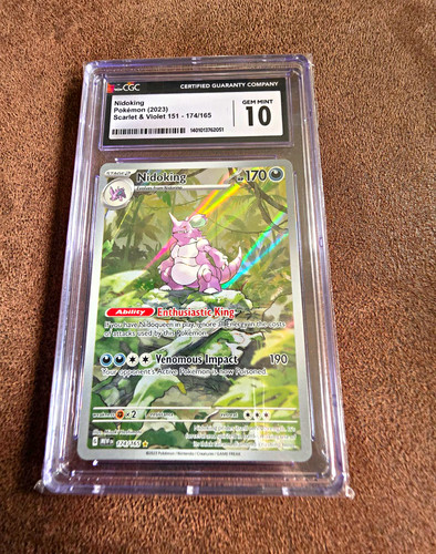 CGC 10 Nidoking 174/165 Scarlet & Violet 151 Illus Rare Holo