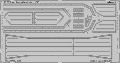 Eduard Photoetch set 1/35 scale - Archer side skirts for Tamiya - 36376