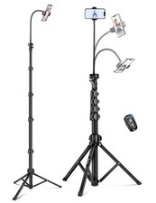 Phone Tripod, 85" Tripod for Cell Phone iPhone with Gooseneck