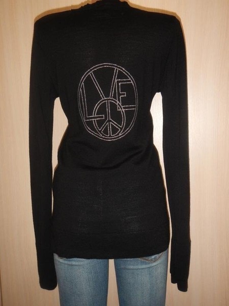 Women Dune Sweater Black Wool 40