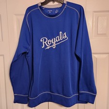 Kansas City Royals Antigua Therma Base Pullover Sweater Blue Size XL MLB 