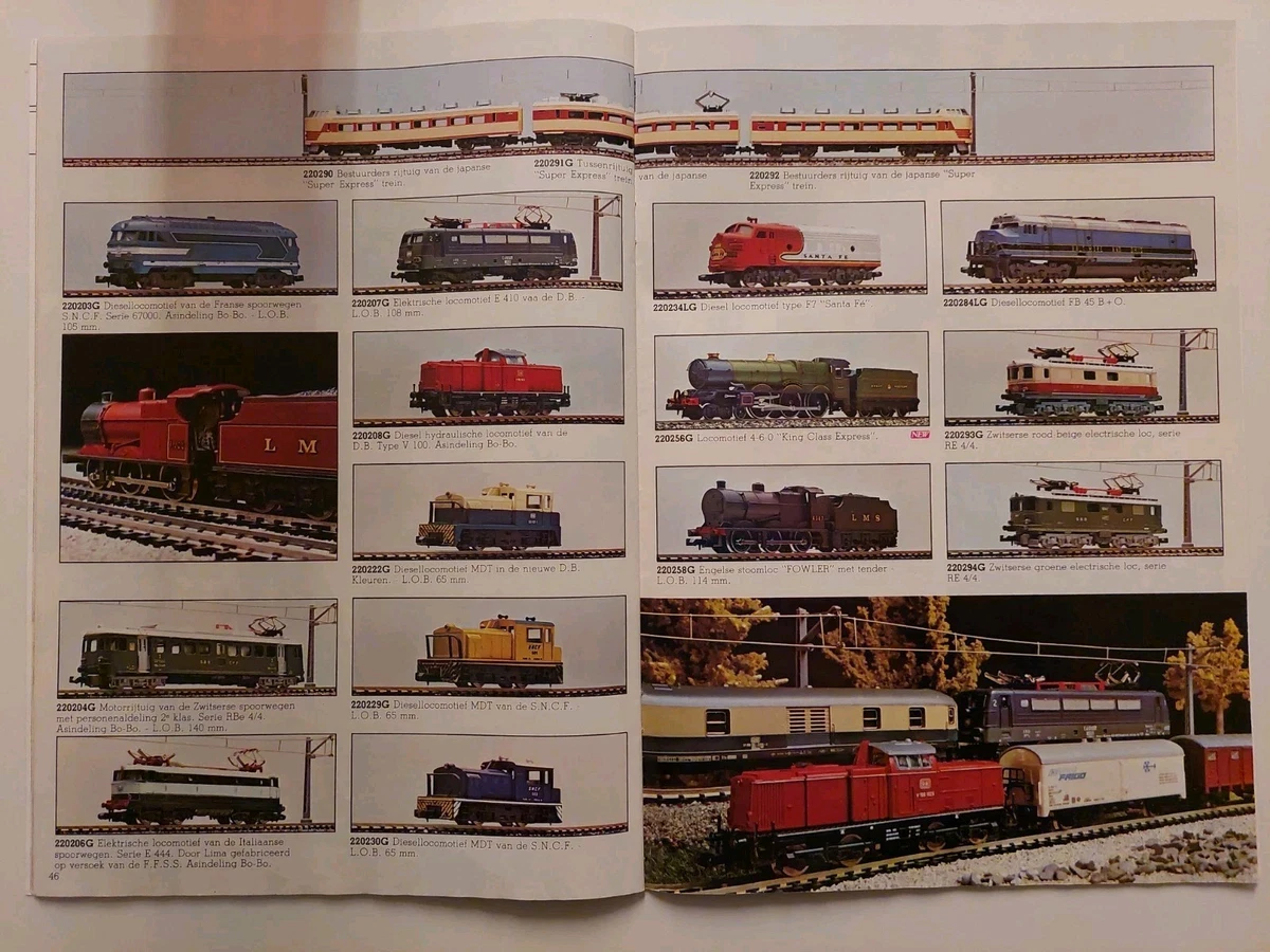 ► LIMA-treinen - catalogus 1980/81 - Belgische uitgave - HO/N schaal