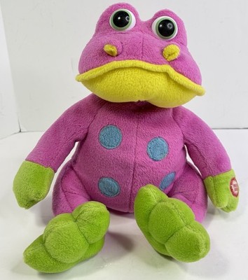 Dan Dee Go Happy Hopster Singing Frog RARE Pink 9 inch