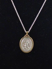 Brighton Silver Plated 2 Tone ART AND SOUL GUARDIAN ANGEL Necklace JM2983 $88