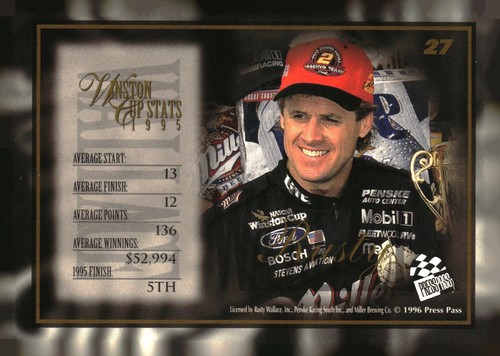 1996 Press Pass VIP Racing base and Inserts - Pick from list - PYC - Picture 17 of 29