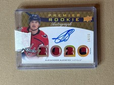 2020-21 Upper Deck Premier Alexander Alexeyev Rookie Auto Patch /15