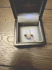 18ct Yellow Gold 0.90ct Natural Diamond Solitaire  Ring G/SI1 Box Papers