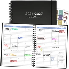 2026-2027 Monthly Planner (7.4'' x 9.6''), 18 Months Calendar Planner from Ja...