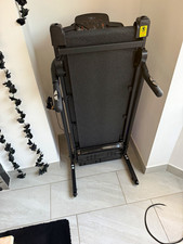 Evolve Folding Electric Treadmill Black with Safety Key & Transport Wheels