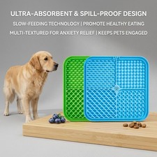 Silicone Dog Lick Mat Slow Feeder Pet Food Mat Suction Cup Feeding Pad